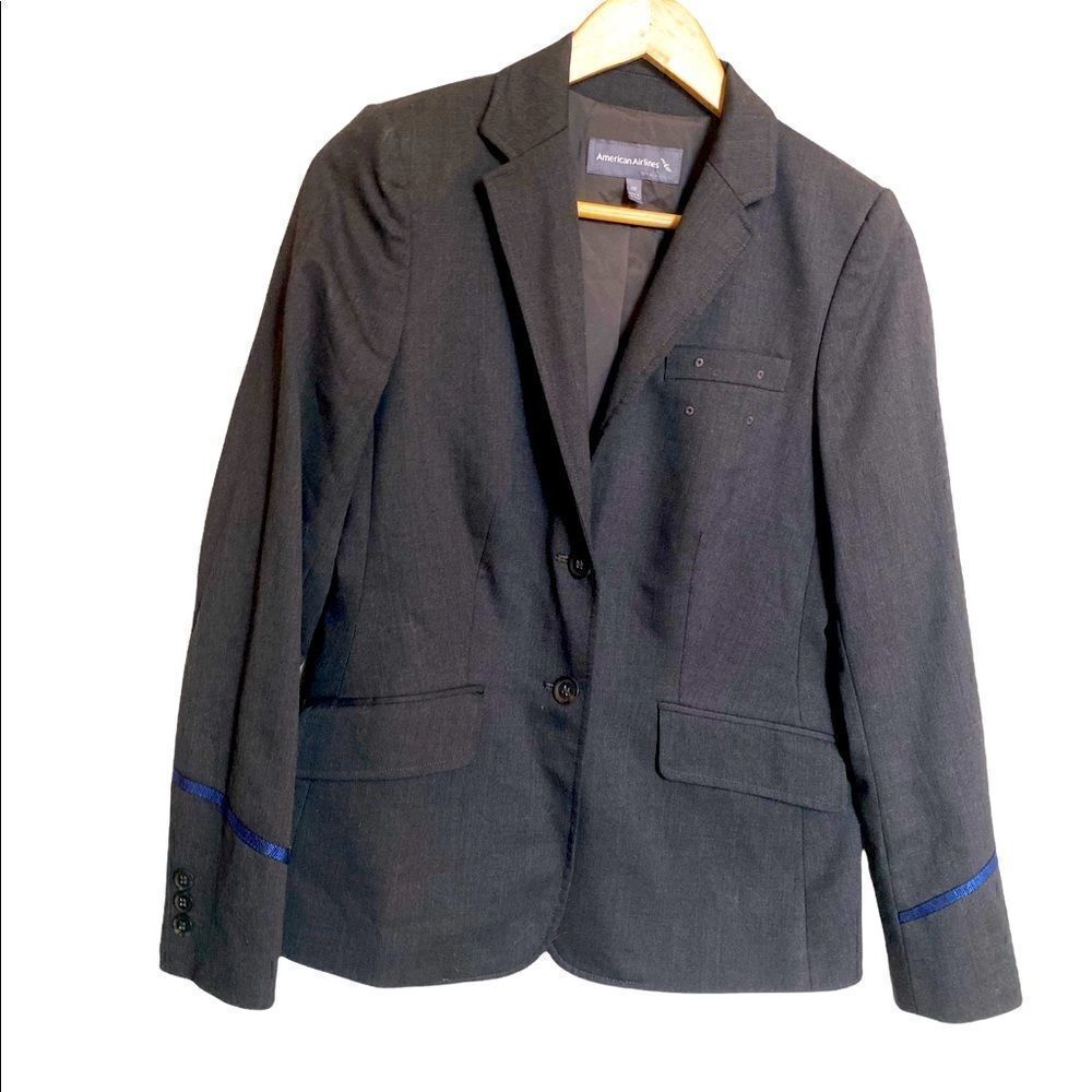 American Airlines Charcoal Blazer Size 2R